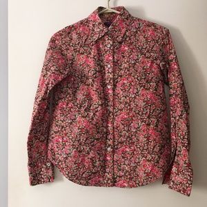 LIBERTY ART FABRICS Multicolor Rose Print Cotton shirt XS